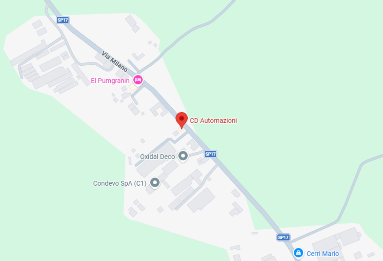 Mappa Sede operativa CD Automazioni